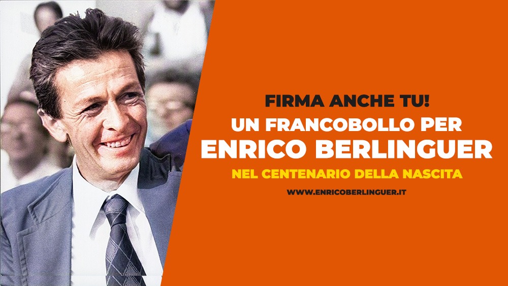 Francobollo Enrico Berlinguer 100 anni