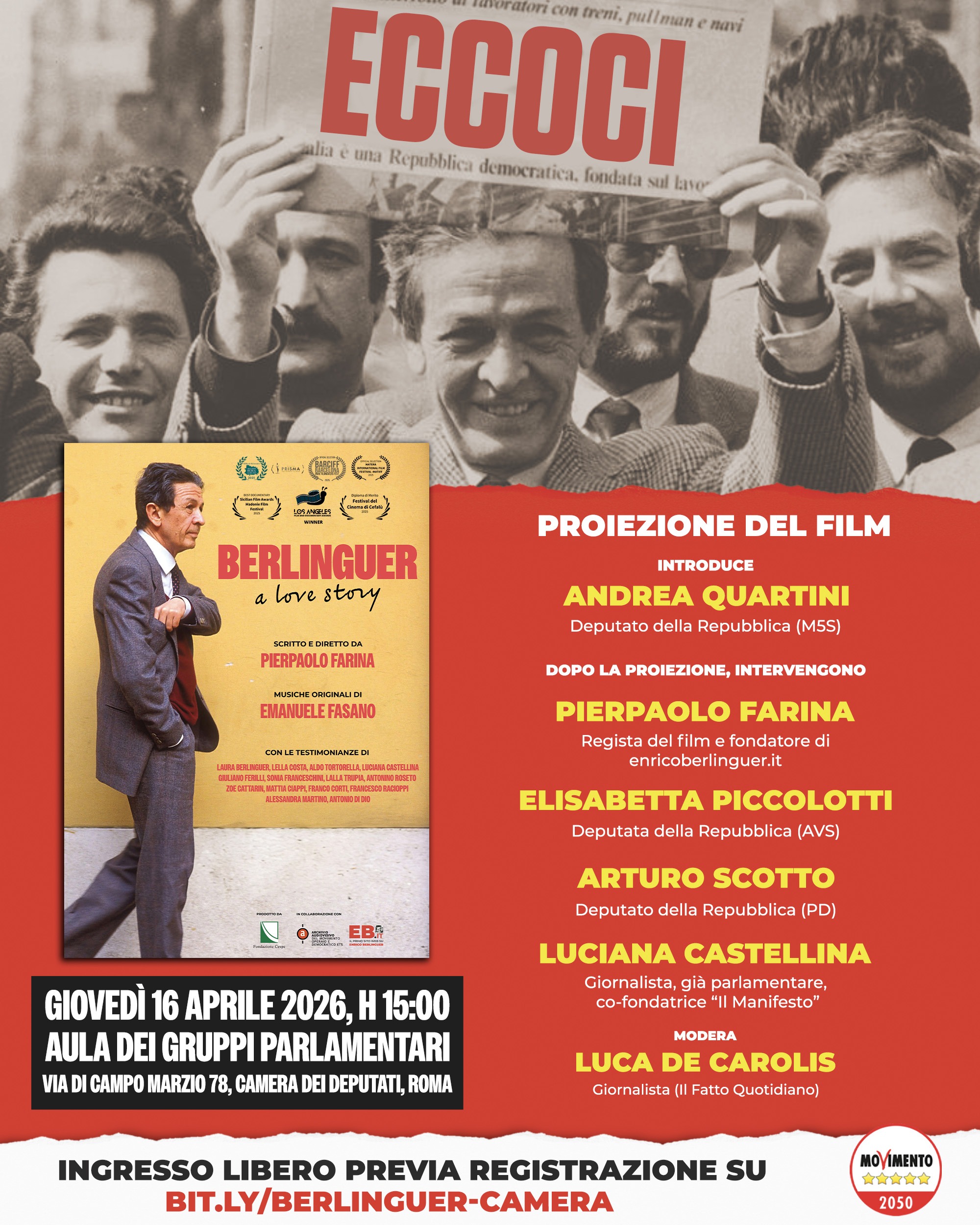 berlinguer a love story camera dei deputati