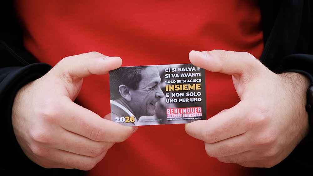 tessera sostenitore 2026 berlinguer qualcosa di sinistra